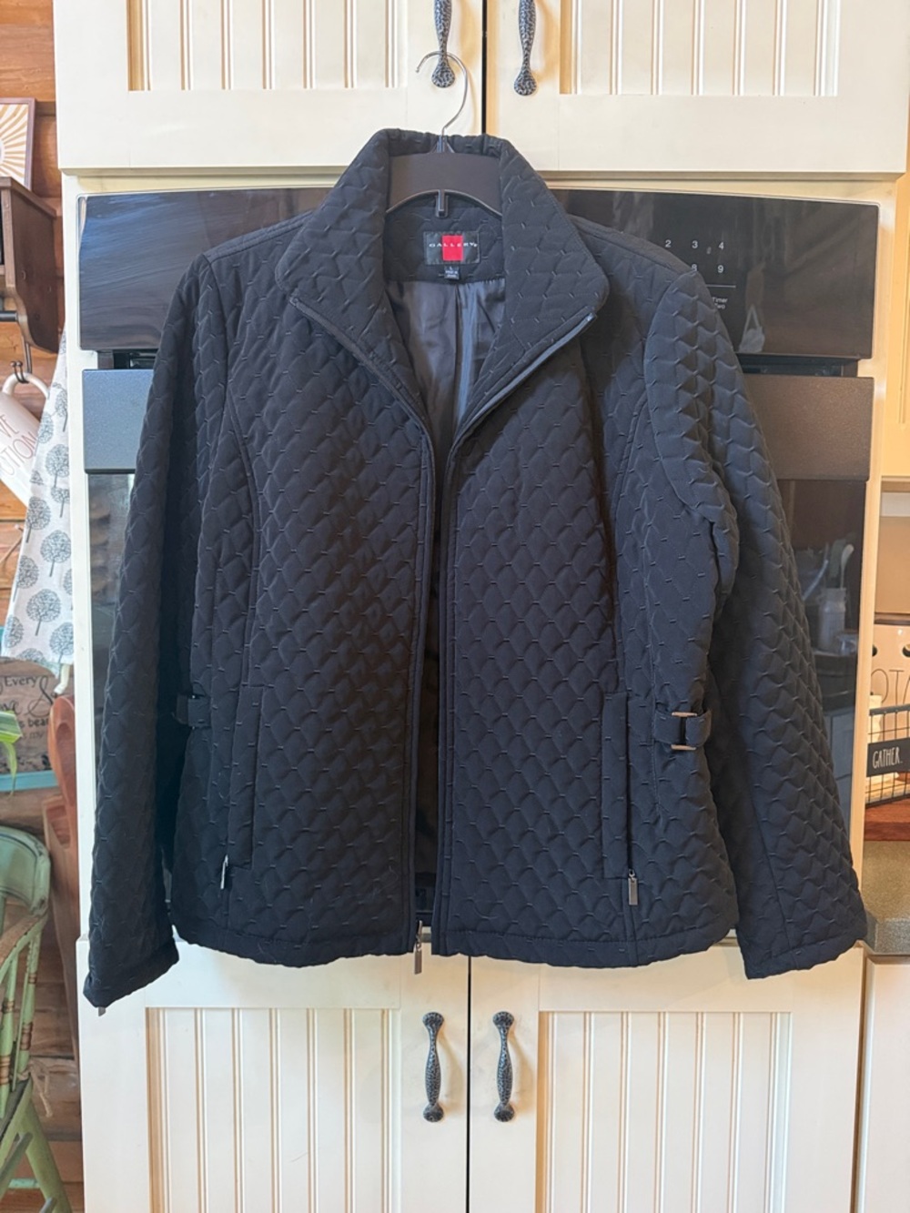 Gallery Black Quilted Puffer Jacket